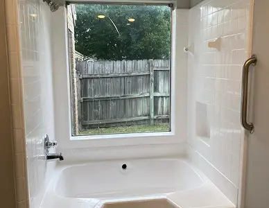 a bathroom in farm