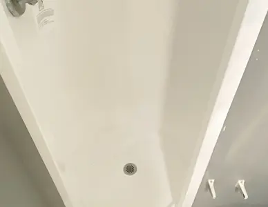 reglazing a shower stall