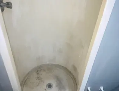 old shower stall